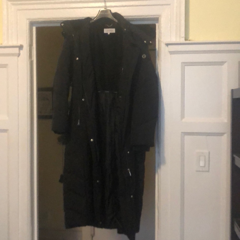 Calvin Klein extra long puffer coat